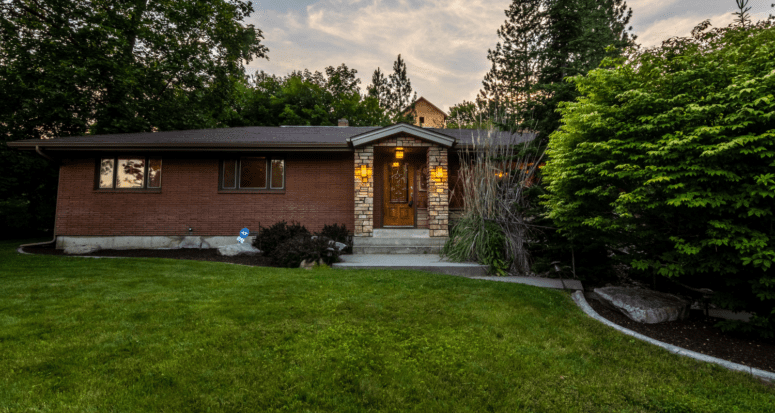 A house purchased by a buyer who used a real estate agent.