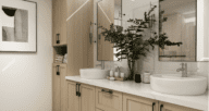 An image of bathroom decor to demonstrate cheap bathroom remodel tips.