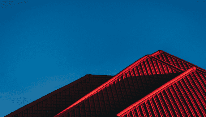 An image of a roof to demonstrate components of a home inspection checklist.