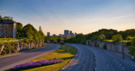 A highway used to move to a new house.