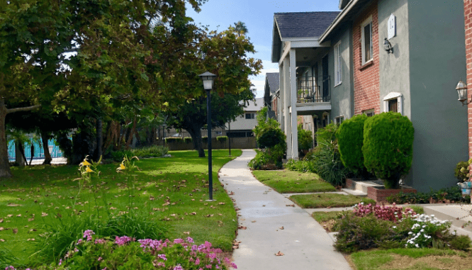 A neighborhood that participates in Neighborhood Watch.