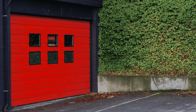 A garage on a house that you might build.