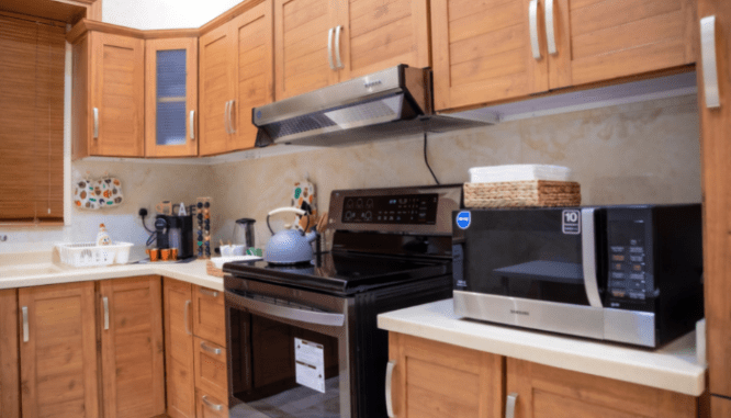 A kitchen that will be inspected using FHA loan property requirements.