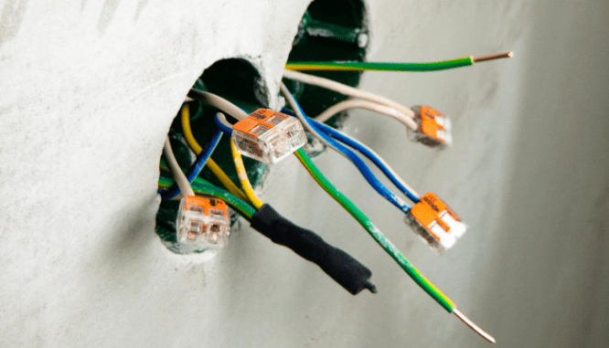 Electrical wiring in a house that needs to be kept to code.