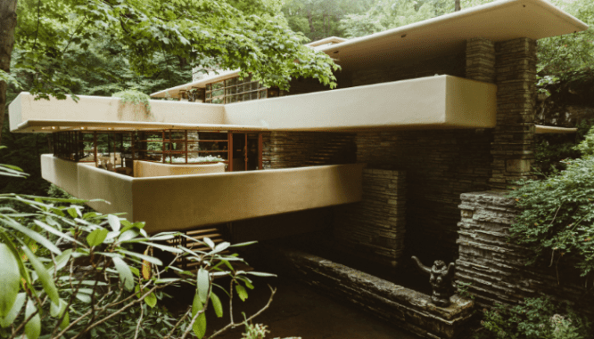 A midcentury modern home in nature.