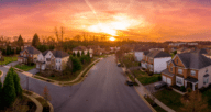 An image of a neighborhood to demonstrate the process of signing a rent to own home contract.