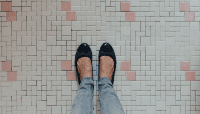 Bathroom floor tile, which can often be replaced for under $1,000.