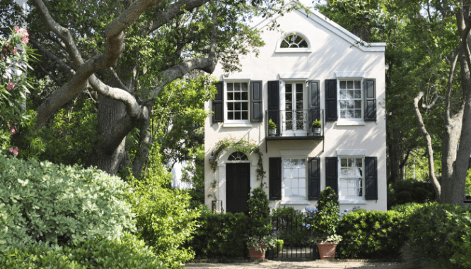 A carriage house, which is a unique type of home.