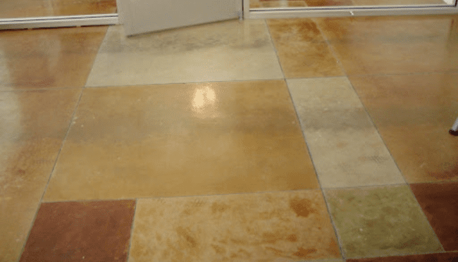 geometric designs concrete flooring