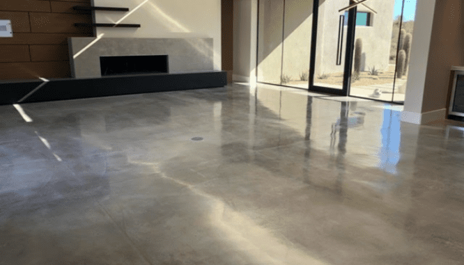 polished concrete flooring