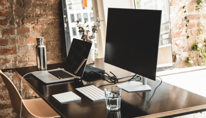 A desk used to collect a down payment for a house.