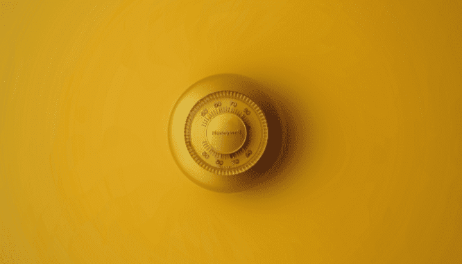 A home thermostat, which is a utility that shouldn't be shut off before closing.