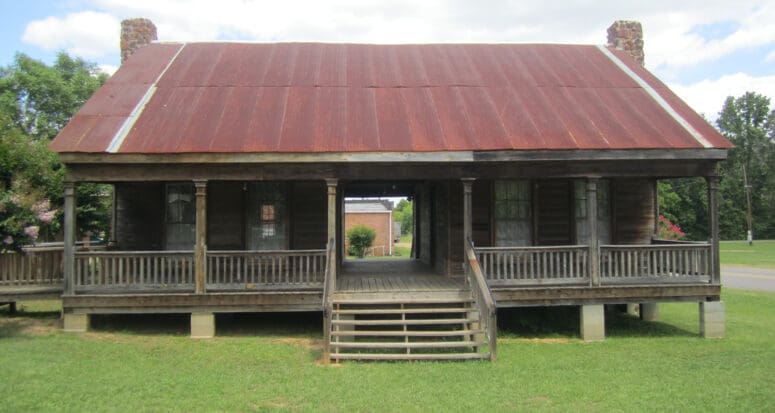 a A traditional dogtrot house.