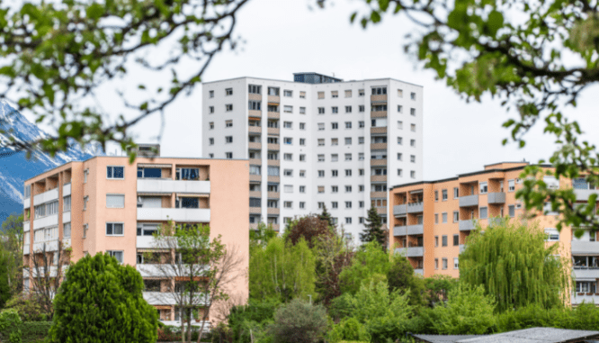 An apartment that will be sold using a real estate contract addendum.