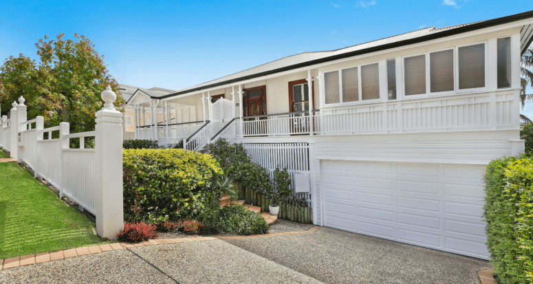 A house featuring some exterior home improvements.