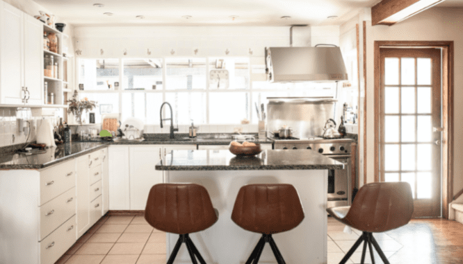 A kitchen that was repaired and remodeled as disclosed in the closing documents for the buyer.