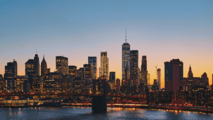 The New York CIty skyline, where sellers have to pay specific closing costs.