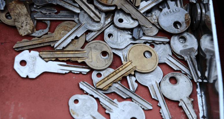 Keys used once the house closing process is complete.