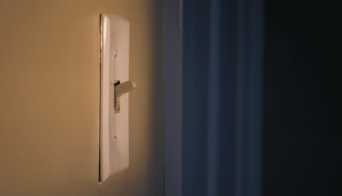 A lightswitch in a home that is being listed.