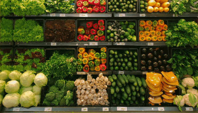 Vegetables purchased to save money for mortgage.