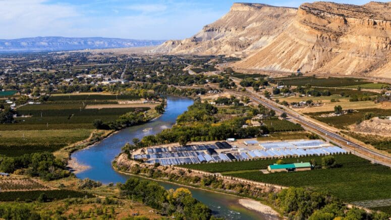 An aerial view of Grand Junction, CO where a house can sell fast.