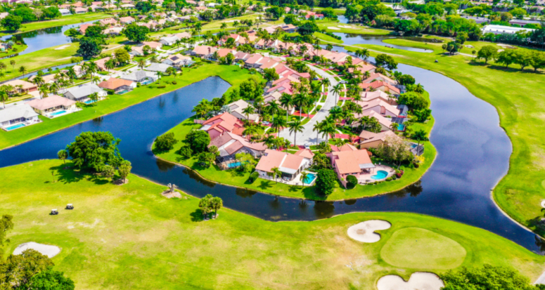 A gated community in Boca Raton, FL where houses can sell fast.