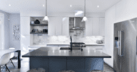 appliances included in a kitchen of a new construction home