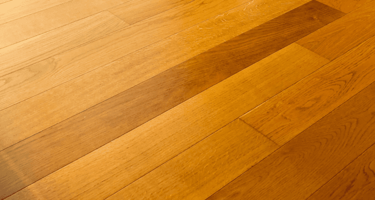 a hardwood floor after a gentle clean