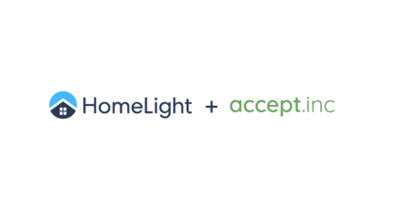 HomeLight logo alongside Accept.inc's logo