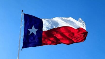 The flag of Texas, a place where it is possible to find assistance for home repairs for the elderly.