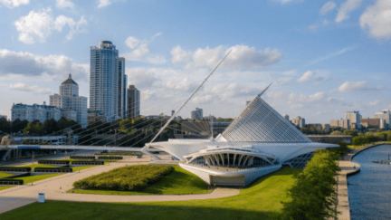 A view of a city in Wisconsin where you can use a flat fee MLS service to sell your house.