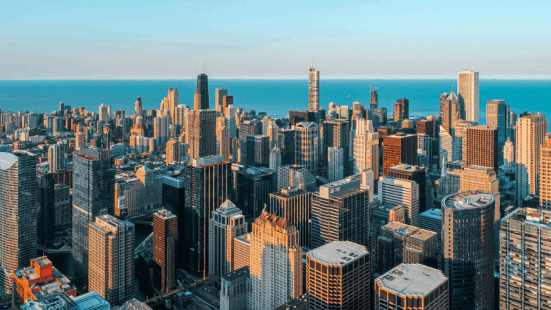 A city in Illinois with homes that received grants for repairs.