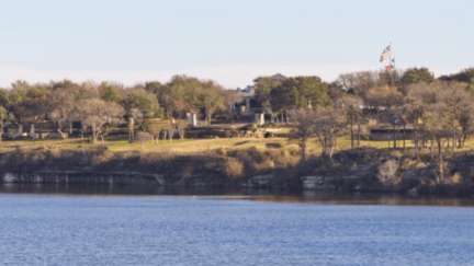 A nice lakeside park in Round Rock, TX where we buy houses companies buy a lot of homes.