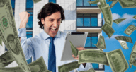Man making money from internet