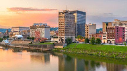 A view of Charleston, West Virginia, where homeowners may be looking to sell their house by owner.