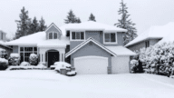 A snow-covered home sold in January.