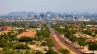 A view of a city in Arizona where you can get a home appraisal for a cost.