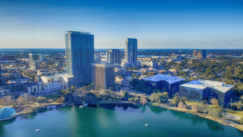 A view of Orlando, FL where you can sell a house to a cash home buyer.