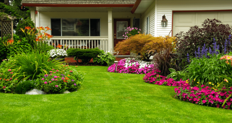 Spring yard encouraging people buying a house to consider the pros and cons of the season.