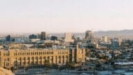 A view of downtown El Paso TX, where many We Buy Houses companies service.