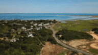 Aerial view of Massachusetts neighborhood