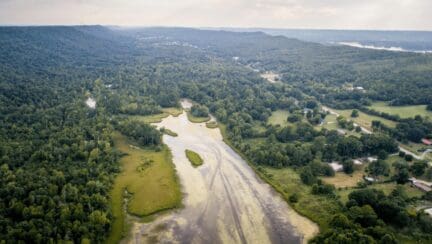 Ariel View of Real estate property in Guntersville.