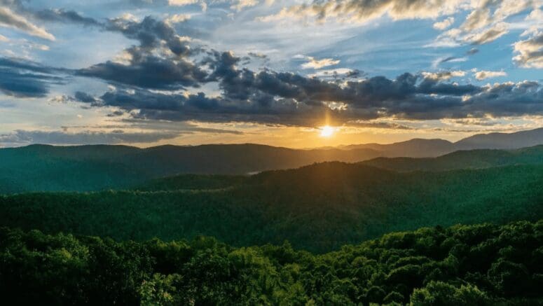 A mountain in North Carolina near a 55 plus community.