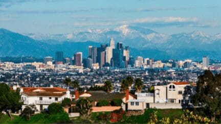 A view of Los Angeles, CA where you can sell to a cash home buyer.