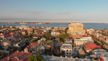 Aerial view of South Carolina houses