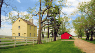 A house in Kentucky, in a neighborhood where home owners may be interested in utilizing the services of a we buy houses for cash company