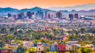 View of Arizona downtown cityscape that represents bridge loans