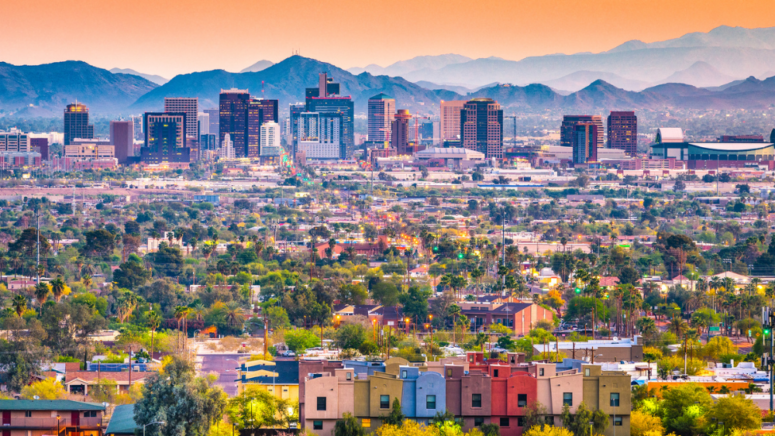 View of Arizona downtown cityscape that represents bridge loans