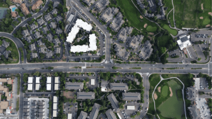 Aerial view of Aurora, Colorado where you can sell to we buy houses companies