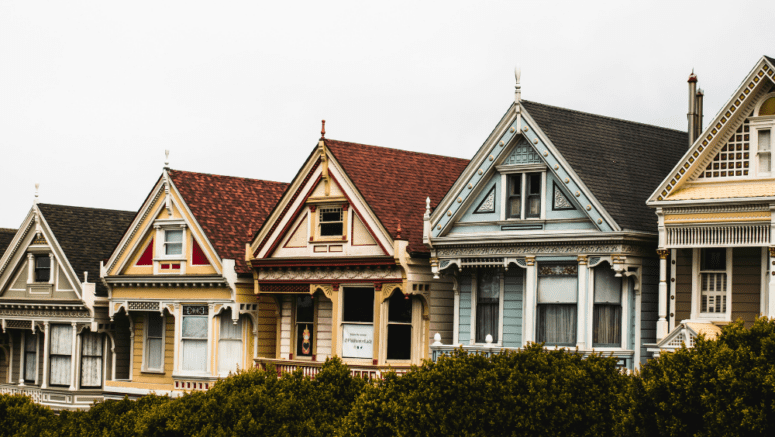 An image of houses that are in mortgages that can be transferred to another person.